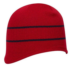 Otto Acrylic Knit Beanie with Stripes
