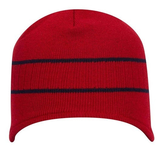 Otto Acrylic Knit Beanie with Stripes