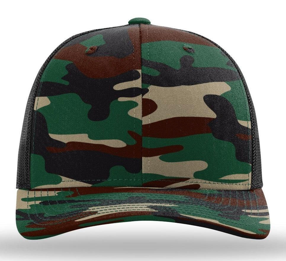 Richardson Trucker Camo Pattern Twill Mesh
