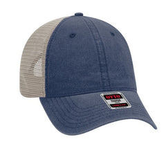 Otto 6 Panel Relaxed Low Pro Washed Pigment Dyed Cotton Twill Soft Mesh Back