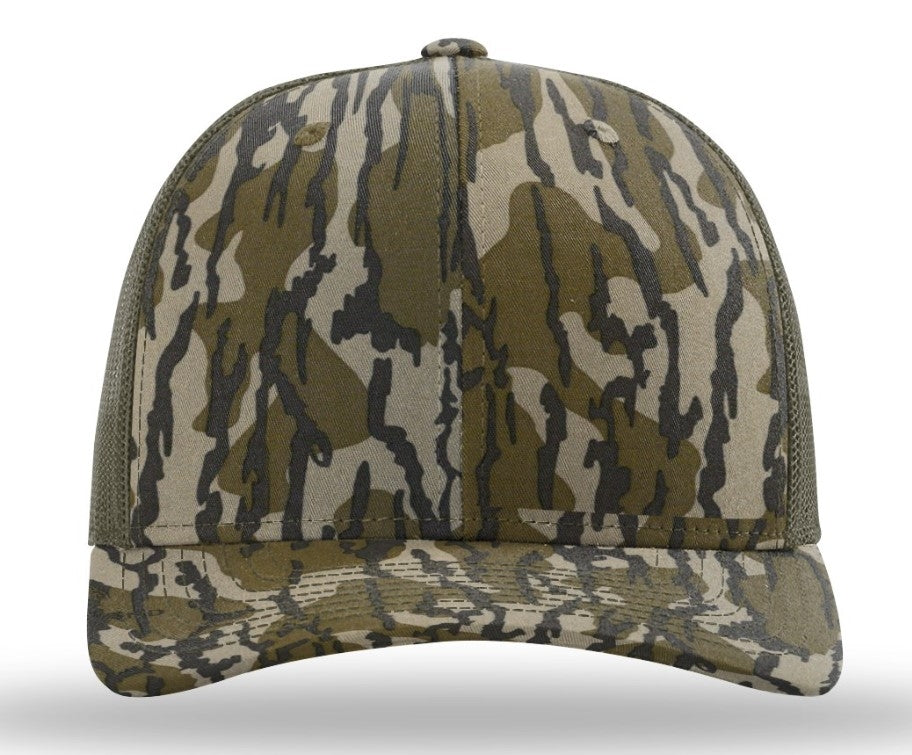 Richardson Trucker Camo Pattern Twill Trucker Mesh