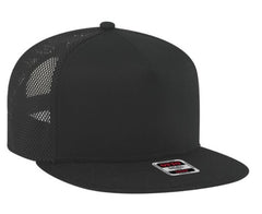 Otto 5 Panel Mid Profile Mesh Back Trucker Snapback Hat