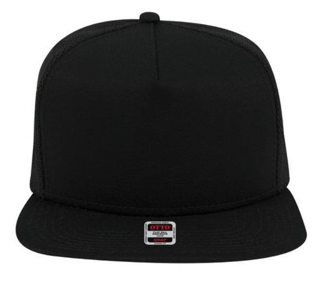 Otto 5 Panel Mid Profile Mesh Back Trucker Snapback Hat