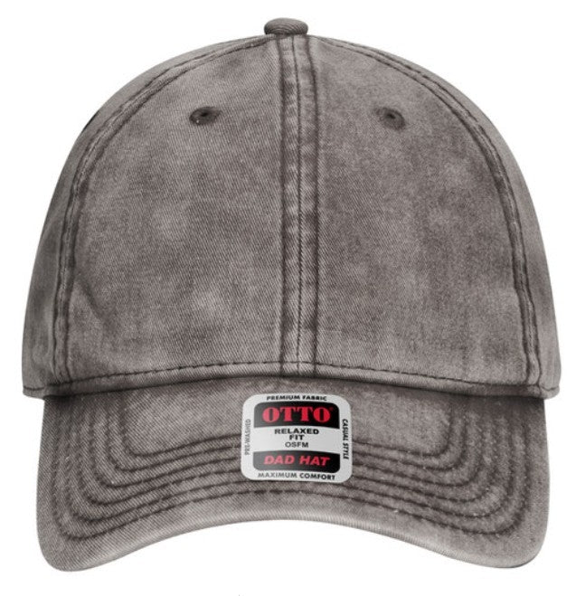 Otto 6 Panel Low Profile Snow Washed Superior Cotton Twill Cap