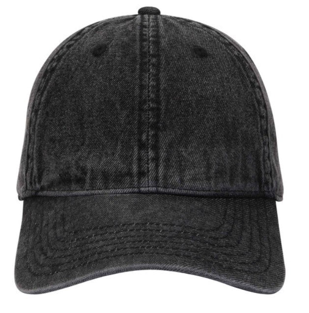 Otto 6 Panel Low Profile Snow Washed Demin Cap