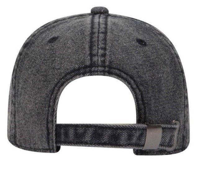 Otto 6 Panel Low Profile Snow Washed Demin Cap