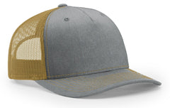 Richardson 5 Panel Seamless Front Trucker Twill Mesh Snapback Hat