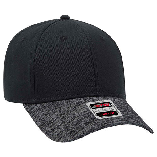Otto Rayon Blend Jersey Knit Cotton Twill Baseball Cap