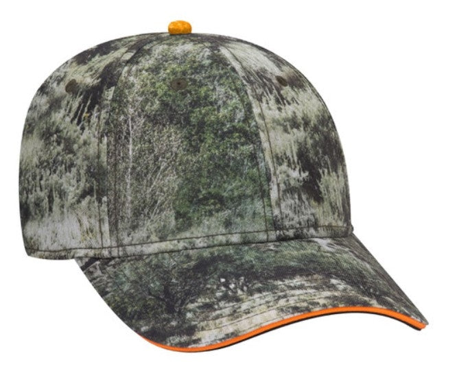 OTTO Cap Mossy Oak Superior Polyester Twill Sandwich Visor