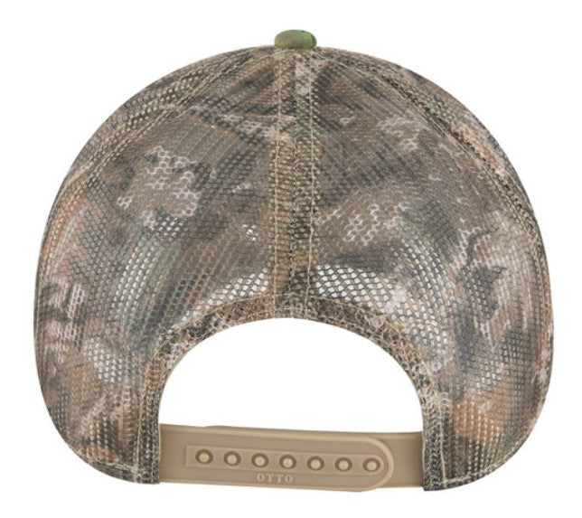 OTTO Cap Camo 6 Panel Low Profile Trucker Mesh