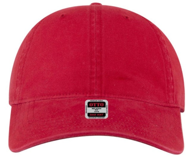 OTTO Cap 6 Panel Garment Washed Relaxed Dads Cap