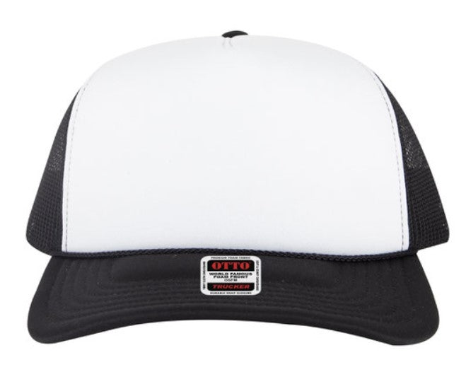 OTTO Cap 5 Panel High Crown Polyester Foam Front Mesh Back Trucker Hat