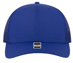 OTTO 6 Panel Mid Profile Polyester Pongee Front Mesh Back Trucker Hat