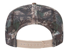 OTTO Cap Camouflage 5 Panel Mid Crown Mesh Back Trucker Hat