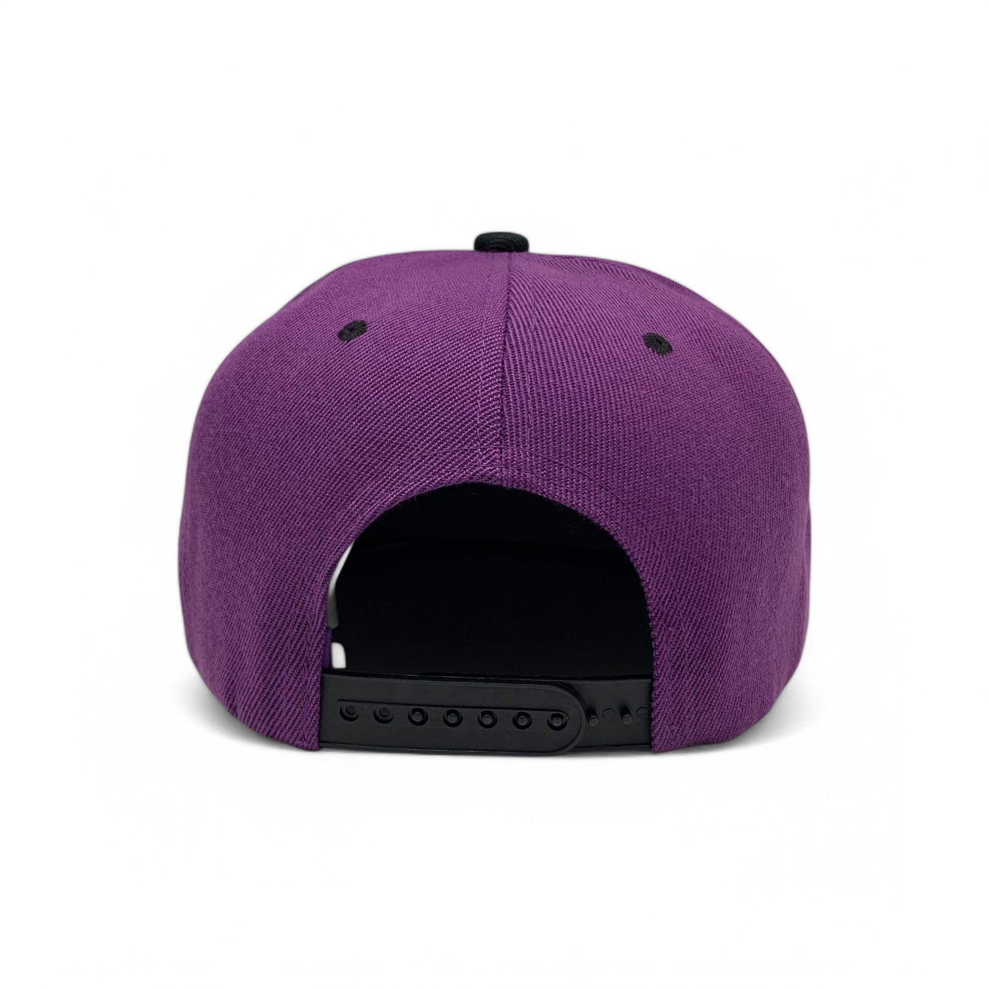Basic Cap Plain Poly Snapback Hat 8002