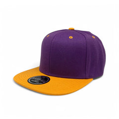 Basic Cap Plain Poly Snapback Hat 8002