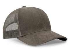 OTTO Cap 6 Panel Adult and Youth Poly Cotton Mid Profile Mesh Back Trucker Hat 112-1