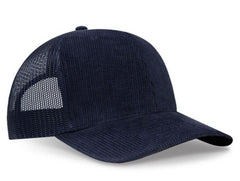 OTTO Cap 6 Panel Adult and Youth Poly Cotton Mid Profile Mesh Back Trucker Hat 112-1