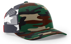 Richardson 6 Panel Trucker Printed Camo Mesh Back 112PM Camo