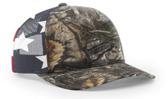 Richardson 6 Panel Trucker Printed Camo Mesh Back 112PM Camo