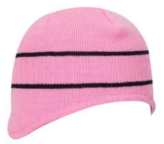 Otto Acrylic Knit Beanie with Stripes 100-630