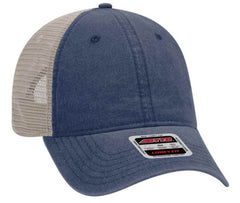 Otto 6 Panel Relaxed Low Pro Washed Pigment Dyed Cotton Twill Soft Mesh Back 121-1202