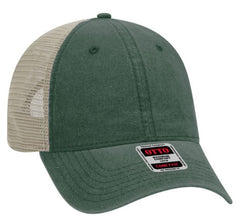 Otto 6 Panel Relaxed Low Pro Washed Pigment Dyed Cotton Twill Soft Mesh Back 121-1202