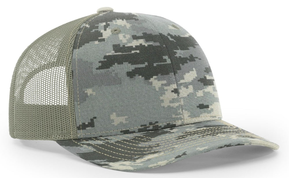 Richardson Trucker Camo Pattern Twill Mesh