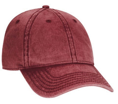 Otto 6 Panel Low Profile Snow Washed Superior Cotton Twill Cap 18-1248