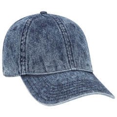 Otto 6 Panel Low Profile Snow Washed Demin Cap