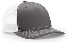 Richardson 5 Panel Seamless Front Trucker Twill Mesh Snapback Hat 112FP