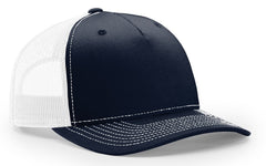 Richardson 5 Panel Seamless Front Trucker Twill Mesh Snapback Hat 112FP