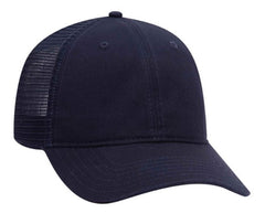 Otto Garment Washed Superior Cotton Low Profile Pro Style Mesh Back 121-858
