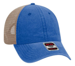 Otto 6 Panel Relaxed Low Pro Washed Pigment Dyed Cotton Twill Soft Mesh Back 121-1202