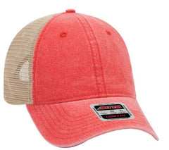 Otto 6 Panel Relaxed Low Pro Washed Pigment Dyed Cotton Twill Soft Mesh Back 121-1202