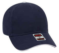 Blank Caps | Otto Brushed Cotton Twill Sandwich Visor Low Profile 23-430