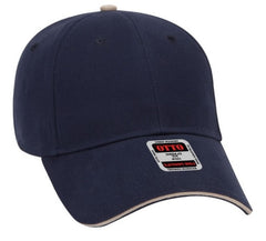 Blank Caps | Otto Brushed Cotton Twill Sandwich Visor Low Profile 23-430