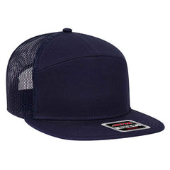 Otto 7 Panel Trucker Mesh Flat Bill 172-1298