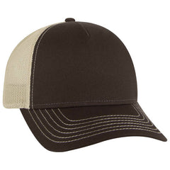 Otto Cotton Twill 5 Panel Low Profile Mesh Back Trucker Hat 102-664 (Replaces 102-1318)