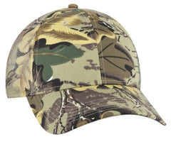 OTTO Cap Camo 6 Panel Low Profile Trucker Mesh 105-1247