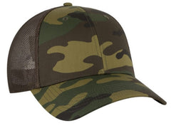 OTTO Cap Camo 6 Panel Low Profile Trucker Mesh 105-1247