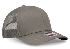 OTTO Cap 6 Panel Adult and Youth Poly Cotton Mid Profile Mesh Back Trucker Hat 112-1