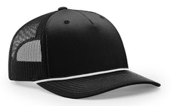Richardson Seamless 5 Panel Roped Front Trucker Mesh Back Hat 112FPR
