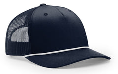 Richardson Seamless 5 Panel Roped Front Trucker Mesh Back Hat 112FPR
