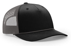 Richardson Seamless 5 Panel Roped Front Trucker Mesh Back Hat 112FPR