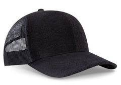 OTTO Cap 6 Panel Adult and Youth Poly Cotton Mid Profile Mesh Back Trucker Hat 112-1