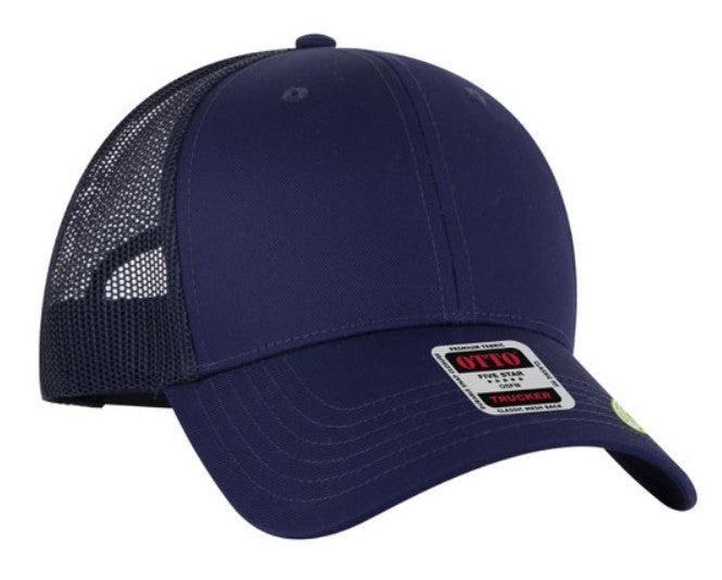 OTTO Cap 6 Panel Low Profile Mesh Back Trucker Hat 83-4