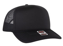 OTTO Cap 5 Panel High Crown Polyester Foam Front Mesh Back Trucker Hat 3932-1