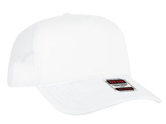 OTTO Cap 5 Panel High Crown Polyester Foam Front Mesh Back Trucker Hat 3932-1