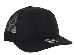 OTTO 6 Panel Mid Profile Polyester Pongee Front Mesh Back Trucker Hat 112-3
